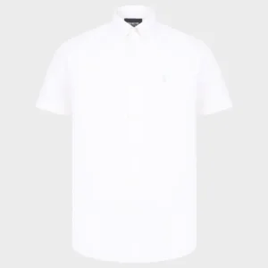 White Cotton Twill T-Shirt